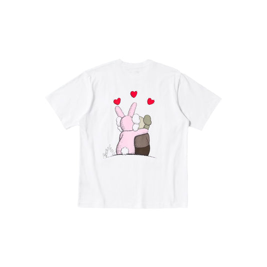 Uniqlo x Kaws x Andy Warhol Graphic T-Shirt White Pink